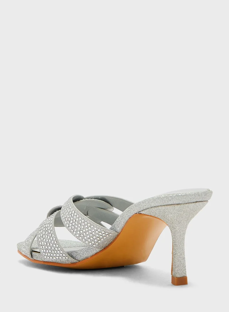 Ella Limited Edition Diamante Detail Mule Sandal