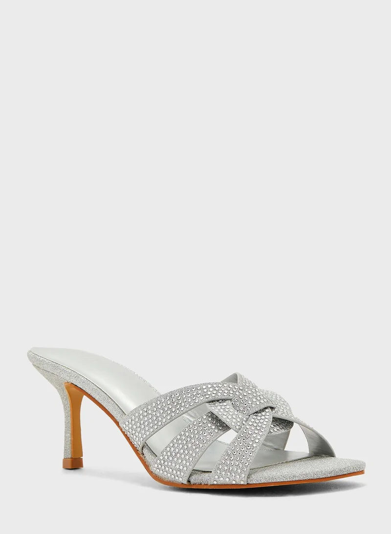 Ella Limited Edition Diamante Detail Mule Sandal