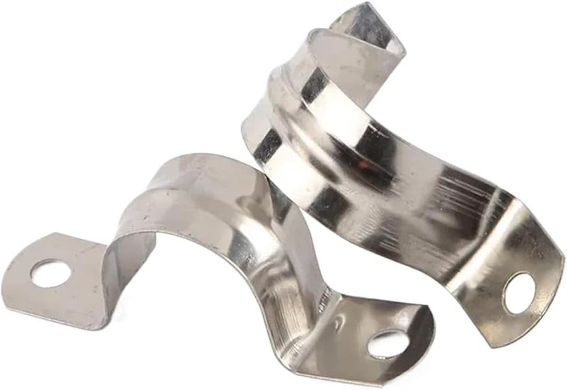 Stainless Steel Conduit Clamps 100pcs U Shaped Saddle Pipe Clamp Size 201 M10 - Image 5