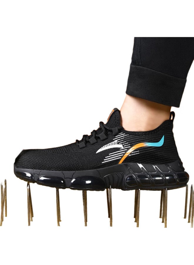 Jingtu Men'S Safety Work Shoes With Comfortable Soft Cushioning, Steel Toe Cap, Puncture-Resistant, Lightweight And Safe, Model 3023, Size 40 - Image 2