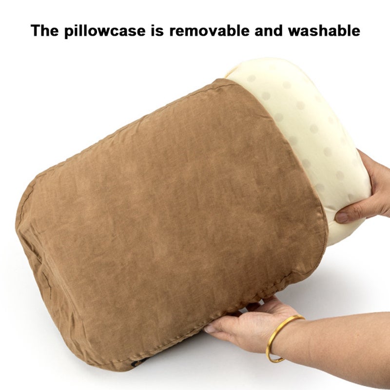 HIKEMAN Memory Foam Pillow 1 Coffee Pillow - Slow Rebound Adaptive Neck Support Soft Pillow for Home Outdoor Use - Image 4