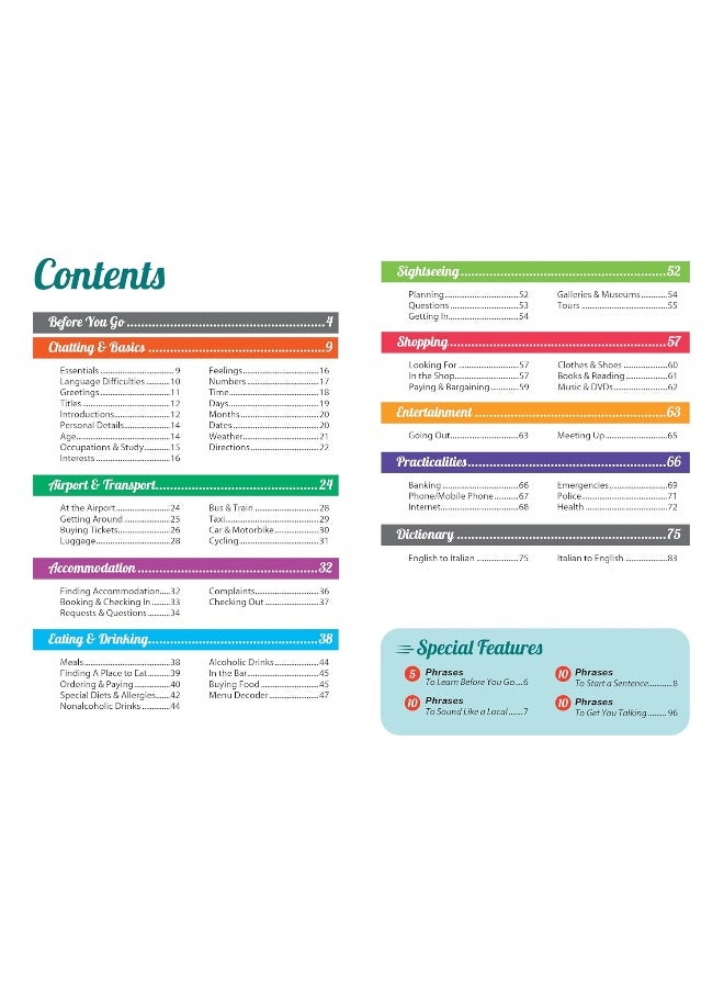 Lonely Planet Fast Talk Italian (Phrasebook) (5TH) - Image 2