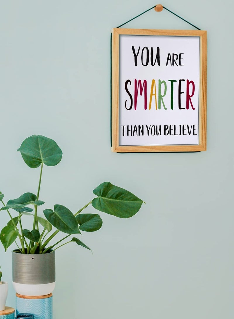 SOLARAE Canvas Painting, Print Inspirational Watercolor Text Poster Wall Decor Frameless Painting for Home Decor, Kids Room Living Bedroom Modern (12 Pcs, 8" x 10") - Image 4