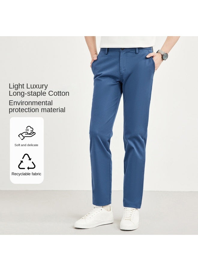 Septwolves Eco-friendly Recyclable Basic Versatile】autumn Winter Classic Men's Pants Multi-color Brushed Casual Trousers For Men - Image 2