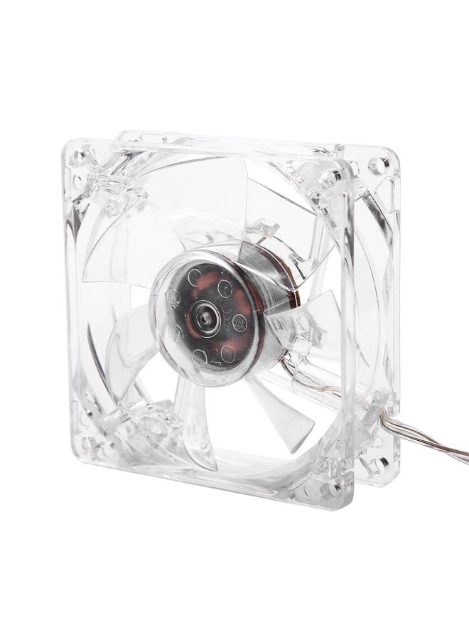 Loquat 8cm USB Colorful Light Transparent Cooling Fan 5V CPU Cooling Fan For PC Computer  - Image 2
