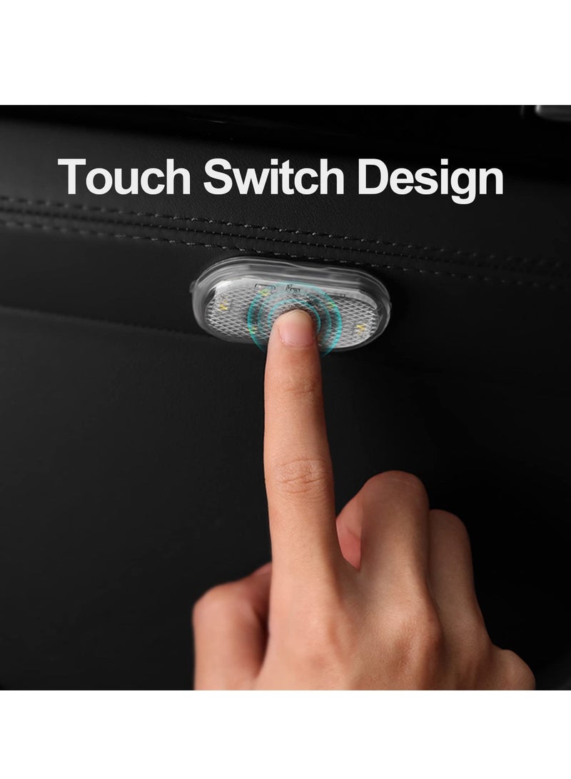 SYOSI 2 Pcs Car Led Interior Lights 7 Colors Ambient Lighting Car Interior Lights Car Led Lights Interior Wireless Led Lights for Car Interior Car Lights Inside Car USB Rechargeable Interior Lights - Image 4