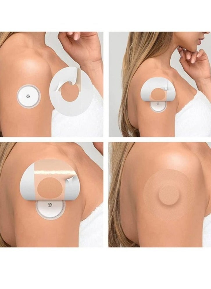 In Air 20 Pieces Adhesive Patches Breathable Sensor Patches Pre-Cut Adhesive Covers Shower Waterproof Tape  - Image 3