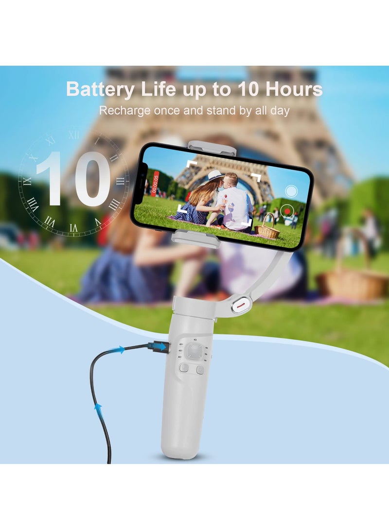 M1 3-Axis Gimbal Handheld Stabilizer for Phone Foldable Handheld Phone Video Record Vlog Anti-Shake Stabilizer Video Supplies  - Image 4
