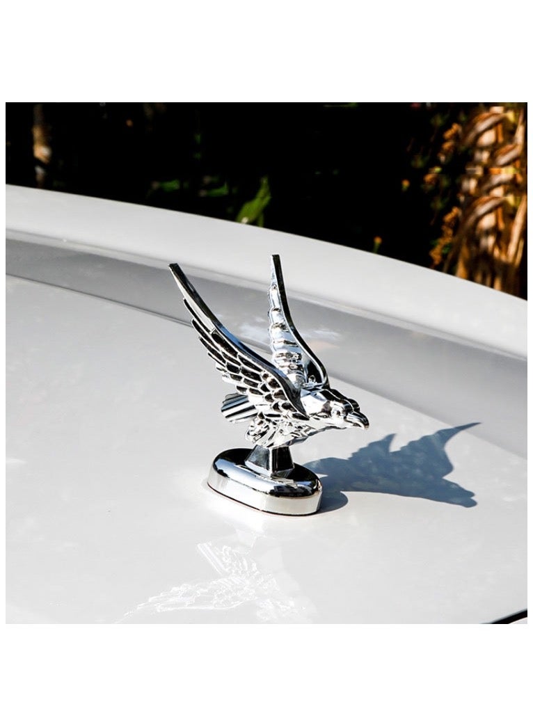 Generic Car Hood Decoration 3D Spread Wings Flying Eagle Modification Universal Car Emblem - Image 2