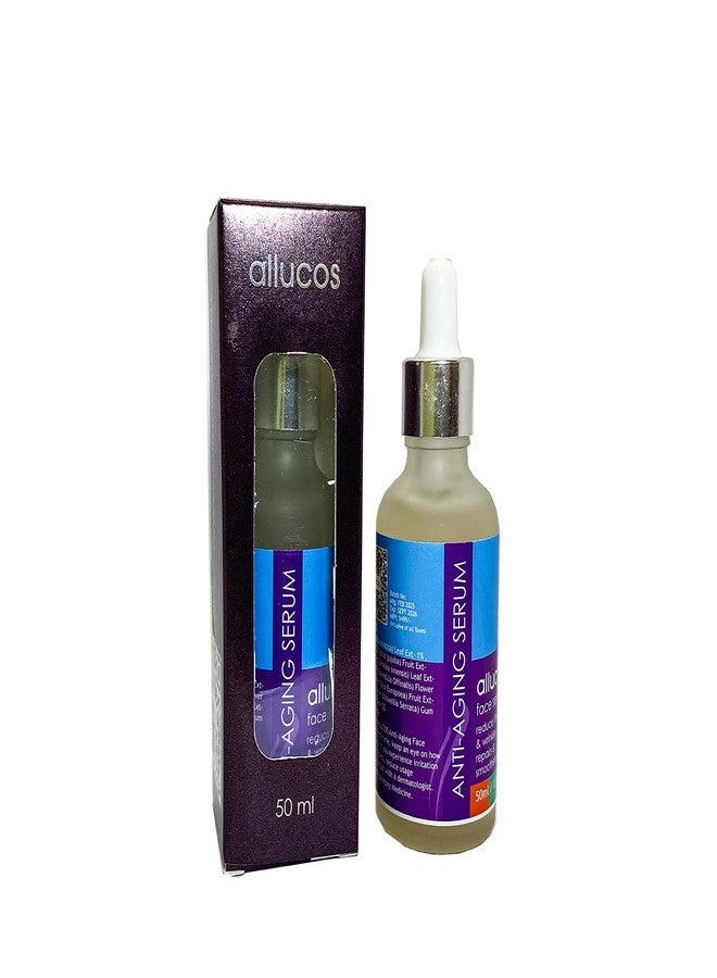 ALLUCOS Anti-Aging Serum - Anti Wrinkles, Fine Lines & Dark Spots - Hydrating & Firming Face Serum for Youthful Skin | Men and Women | Sulphate & Paraben-free | - 50ml - Image 3