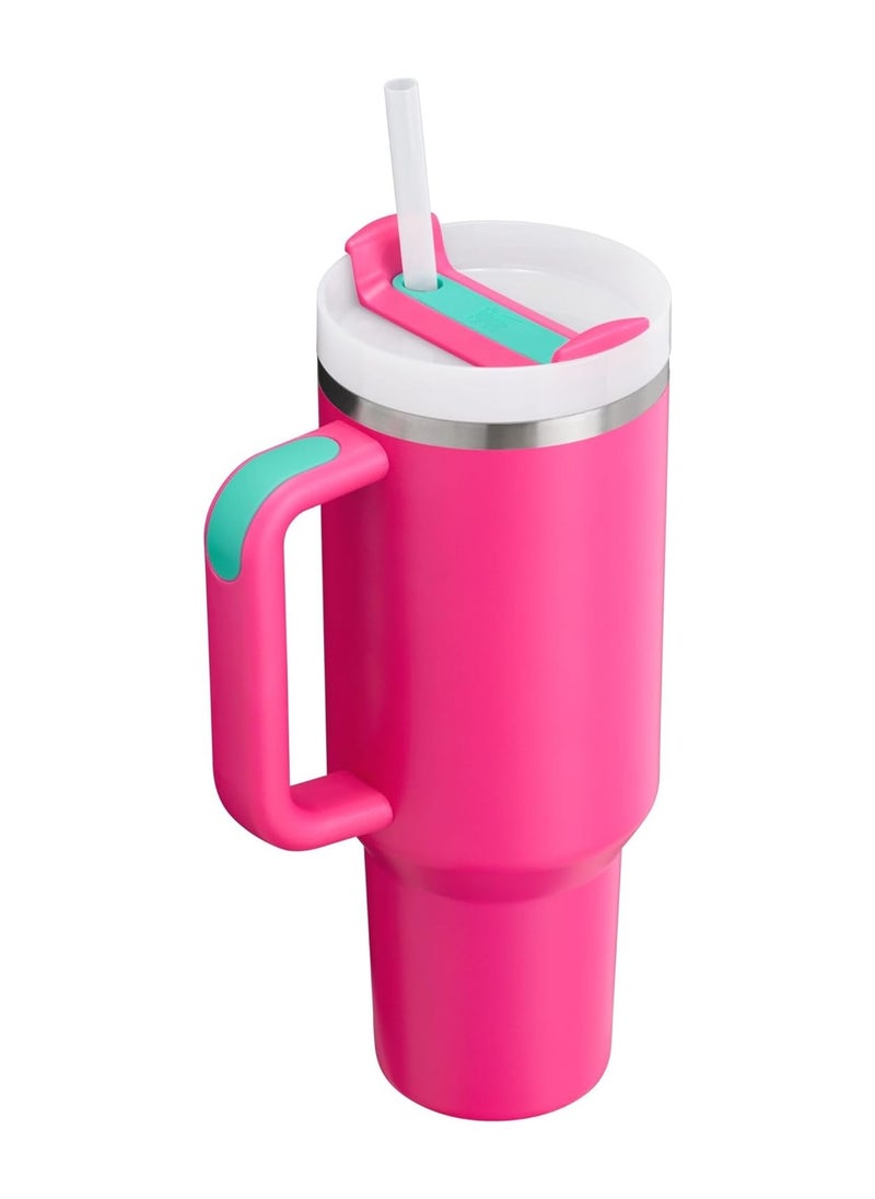 Stanley - STANLEY Quencher H2.0 FlowState Stainless Steel Vacuum Insulated Tumbler with Lid and Straw for Water, Iced Tea or Coffee (Passion Pink, 40 oz) - Image 1