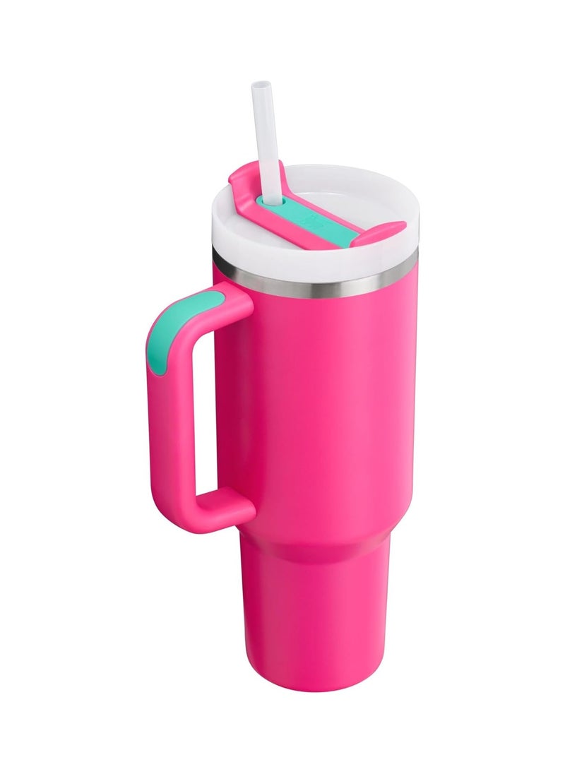 Stanley - STANLEY Quencher H2.0 FlowState Stainless Steel Vacuum Insulated Tumbler with Lid and Straw for Water, Iced Tea or Coffee (Passion Pink, 40 oz) - Image 1