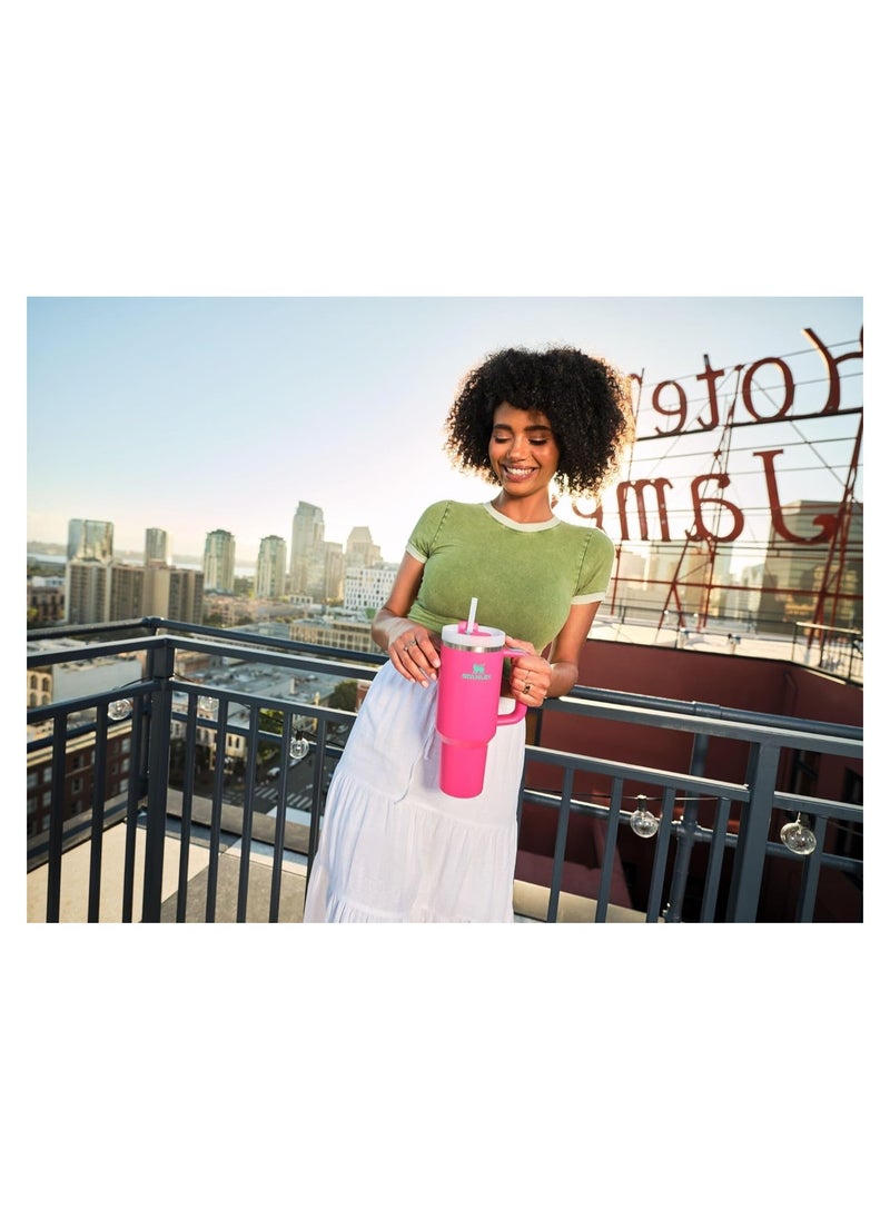 Stanley - STANLEY Quencher H2.0 FlowState Stainless Steel Vacuum Insulated Tumbler with Lid and Straw for Water, Iced Tea or Coffee (Passion Pink, 40 oz) - Image 1