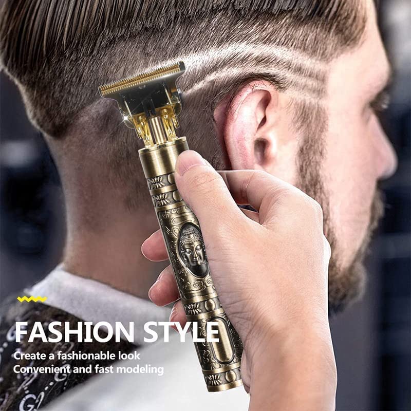 WOLTAX Trimmer For Men Buddha Style Trimmer Professional Hair Clipper Adjustable Blade Clipper Hair Trimmer and Shaver For Men Retro Oil Head Close Cut Precise hair Trimming Machine - Image 4