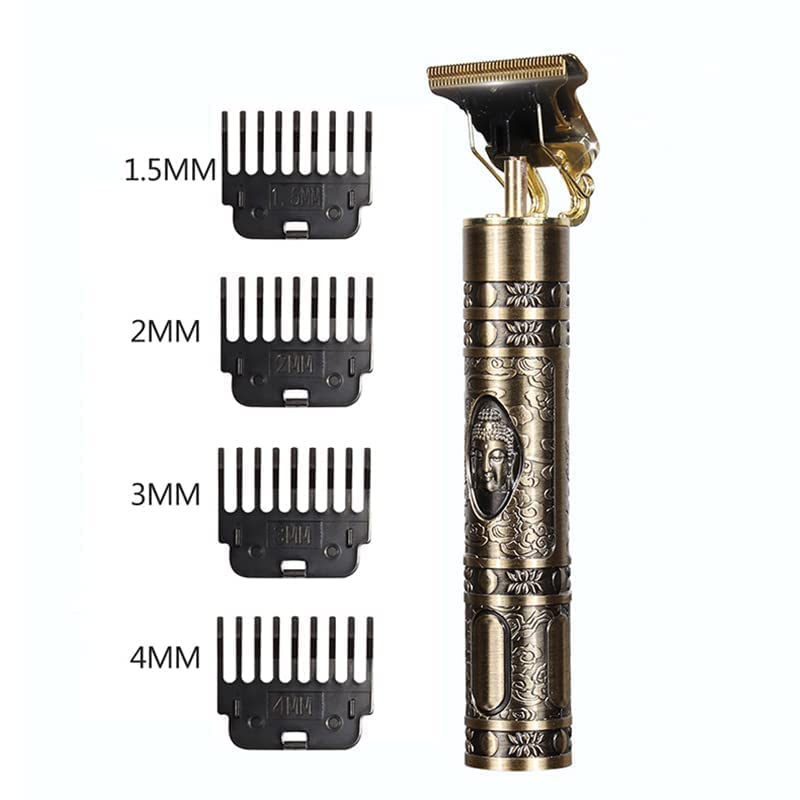 WOLTAX Trimmer For Men Buddha Style Trimmer Professional Hair Clipper Adjustable Blade Clipper Hair Trimmer and Shaver For Men Retro Oil Head Close Cut Precise hair Trimming Machine - Image 5