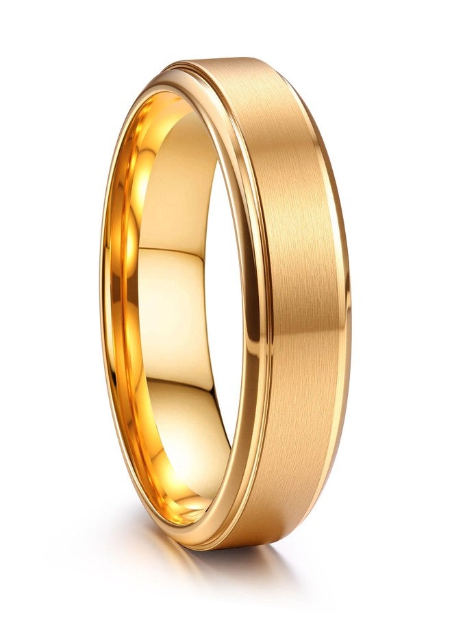 Jstyle Stainless Steel Rings for Men Women 8MM Wedding Band Rings Matte Surface - Beveled Polished Edge Mens Ring Comfort Fit Size 6-14, Metal, No Gemstone - Image 1