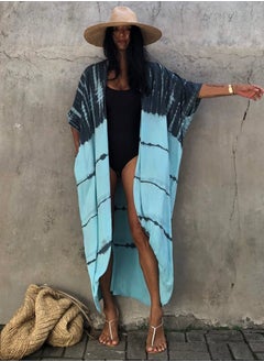 Stylish Tie Dye Open Front Long Kimono Swimsuit Cover Up for Women, Perfect Beach Resort Vacation Swimwear Shawl - pzsku/Z0FC81B5011FFFEC3B612Z/45/_/1739544726/a8618c60-c516-4407-a7ac-97ab392fb554