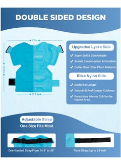 KASTWAVE Ice Pack for Shoulders, Reusable Gel Cold Compress Shoulder Wraps for Rotator Cuff Injuries, Swelling, Upper Back Pain Relief, Compression Brace for Injuries (Size: XL Shoulder Ice Pack Wrap for Men)  - Image 4