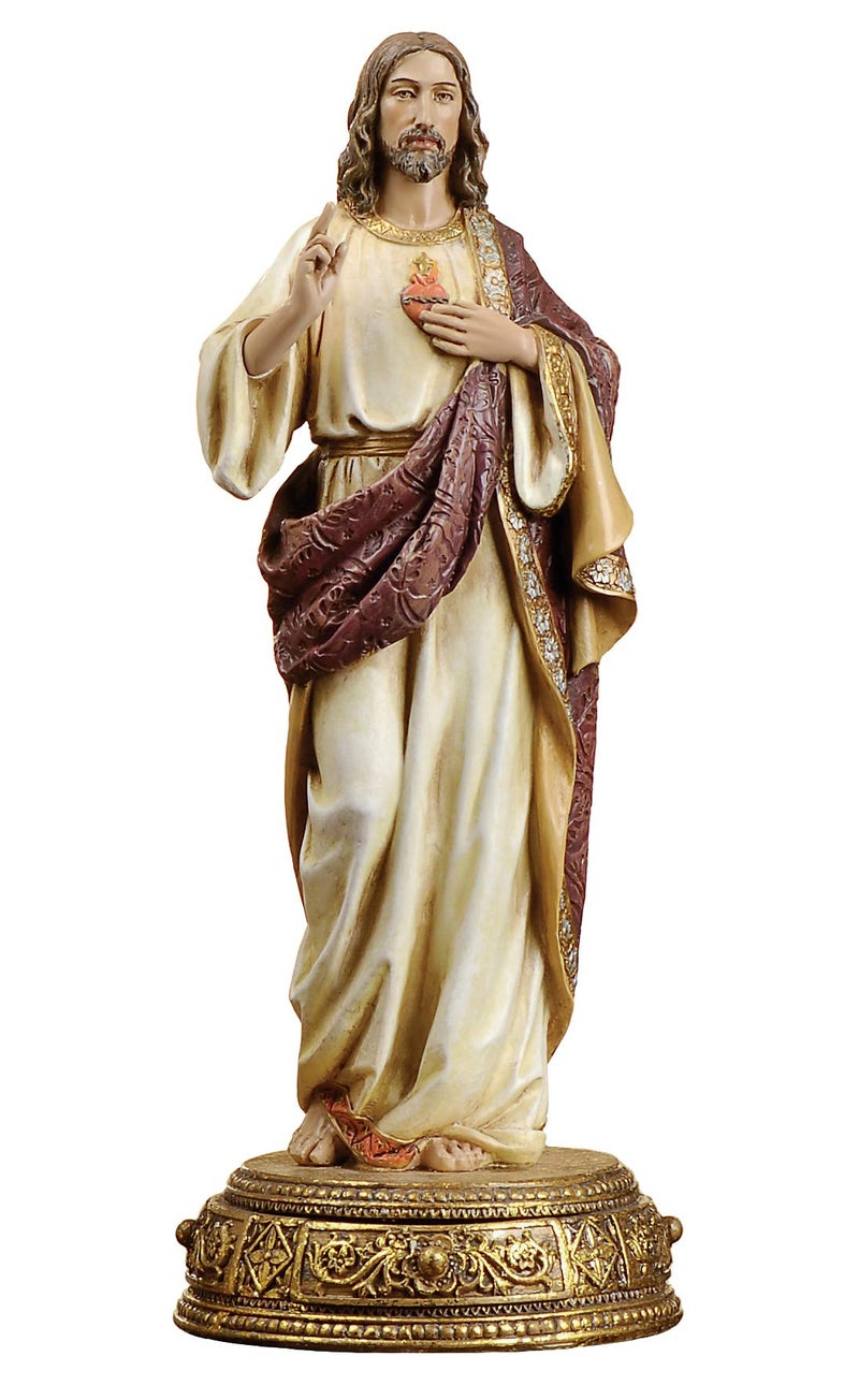 Josephs Studio by Roman 1025 H Sacred Heart of Jesus Figure Heavenly Protectors Renaissance Collection Religious Home Decor Devout Gifts