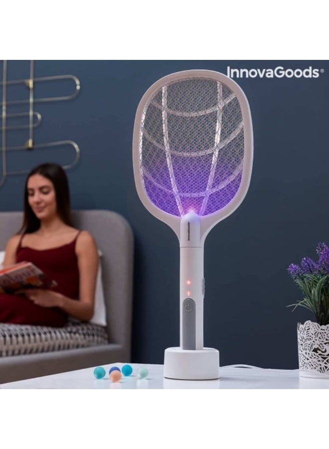 ناما مصيدة حشرات كهربائية لاسلكية للبعوض والذباب، بيضاء اللون - Image 1