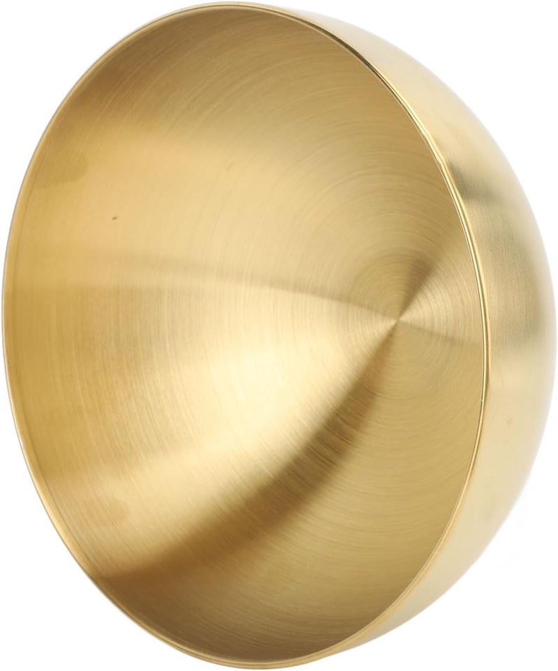 klarako Stainless Steel Salad Bowl Perfect for Mixing Cold Noodles Eggs Korean Round Double Walled 20Cm Ideal Serve Bake Circular Soup Salad Unrivalled for Baked Soups Circle Mixing - Image 1