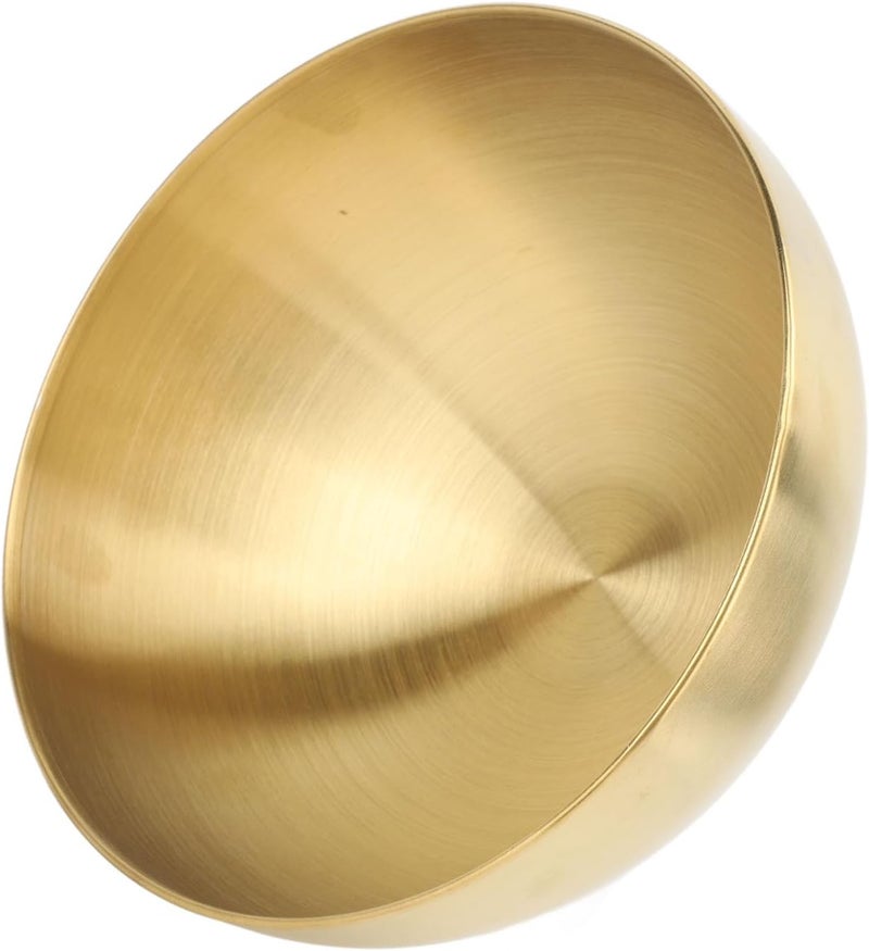 klarako Stainless Steel Salad Bowl Perfect for Mixing Cold Noodles Eggs Korean Round Double Walled 20Cm Ideal Serve Bake Circular Soup Salad Unrivalled for Baked Soups Circle Mixing - Image 2