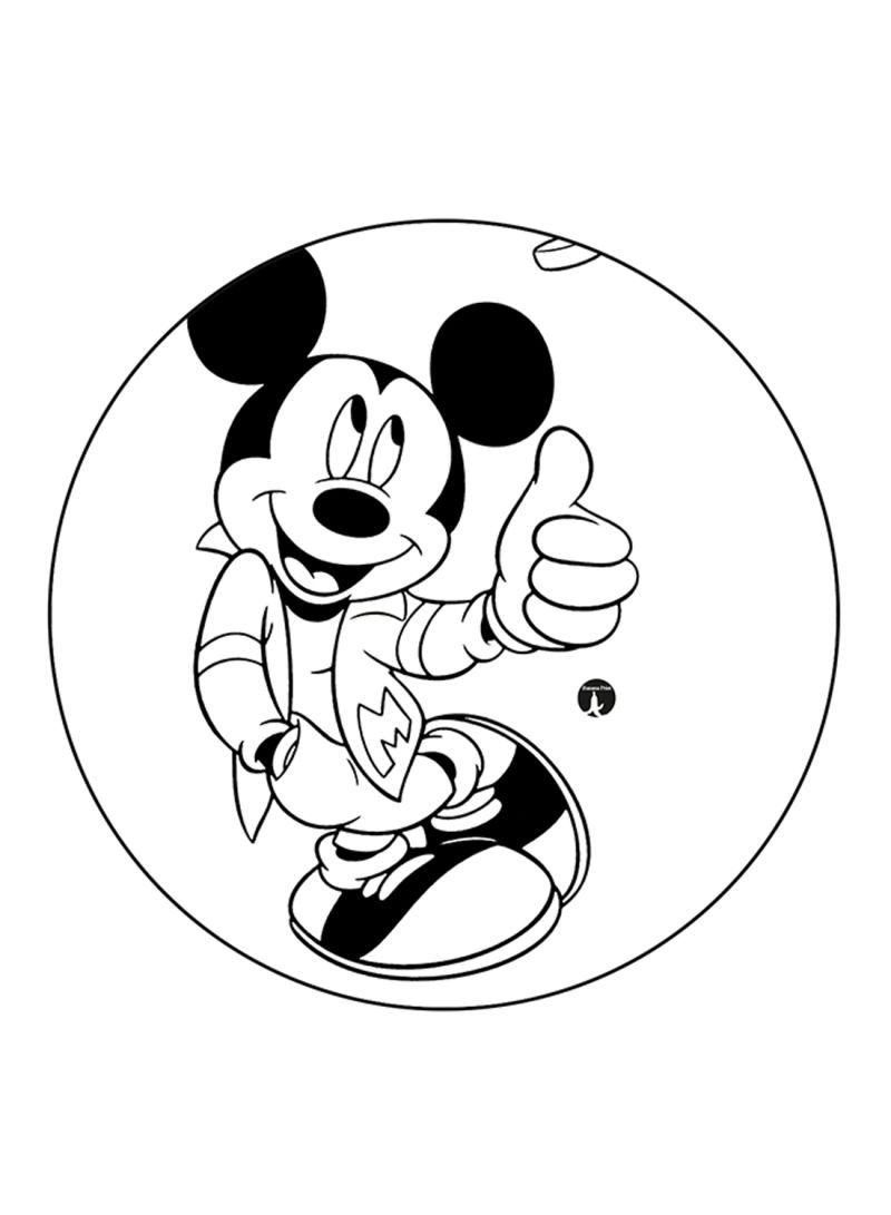 Disney Character Printed Mouse Pad Multicolour