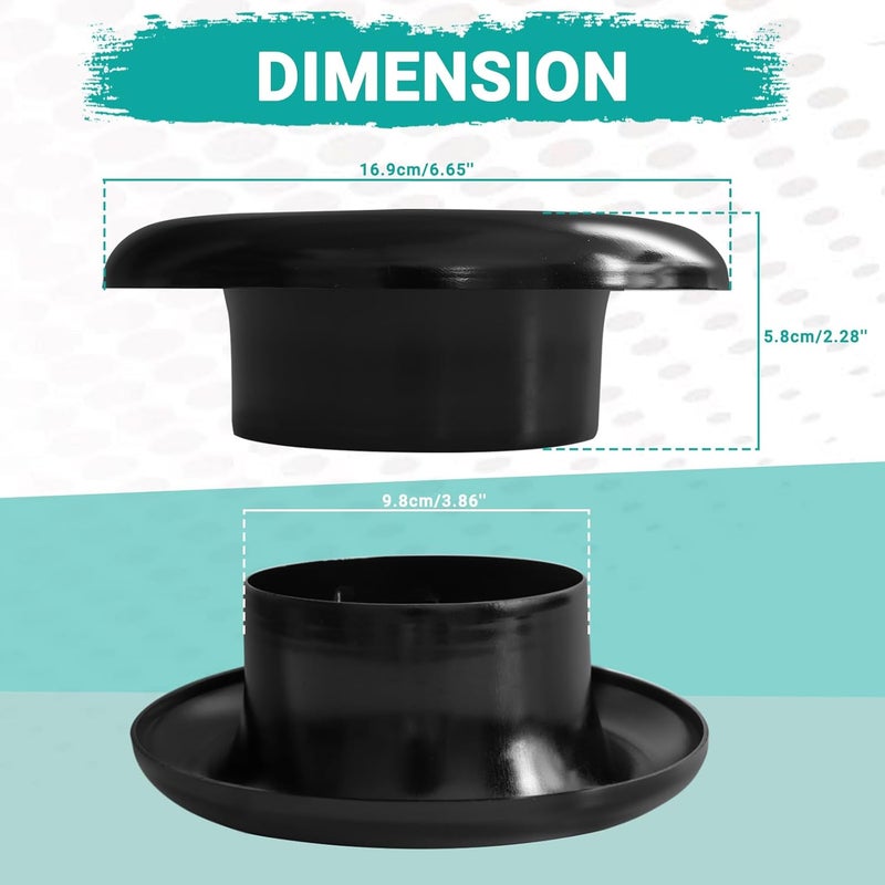 AICARS 4 Inch Velocity Stack Adapter - Black - Image 4