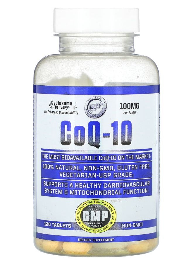 hi tech pharmaceuticals - CoQ-10 100 mg 120 Tablets - Image 1