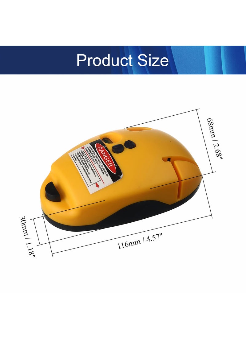 Hegebeck Hegebeck Level Tool Laser Line Level 90 Measuring Mouse orange 1PCS  - Image 2