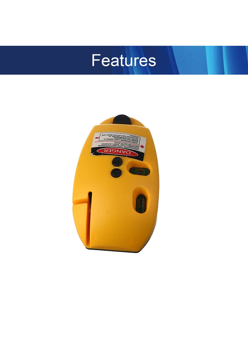 Hegebeck Hegebeck Level Tool Laser Line Level 90 Measuring Mouse orange 1PCS  - Image 3