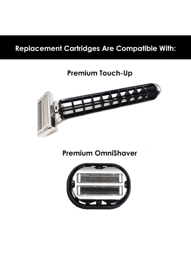 OmniShaver Premium Omnishaver Replacement Cartridge Refill Kit With One Blade Removal Tool An Alternative To Disposable Self Cleans & Strops During Use Durable Smooth & Comfortable 4 Cartridges  - Image 3