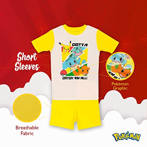Pokemon Boys' 6-Piece Snug-Fit Cotton Pajamas Set, Poke Treasure, 10 - Image 5