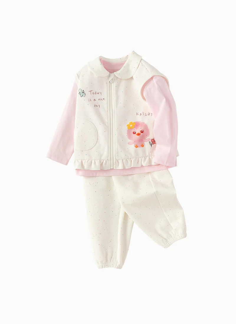 Balabala Toddler Girl Knit long sleeve suit
