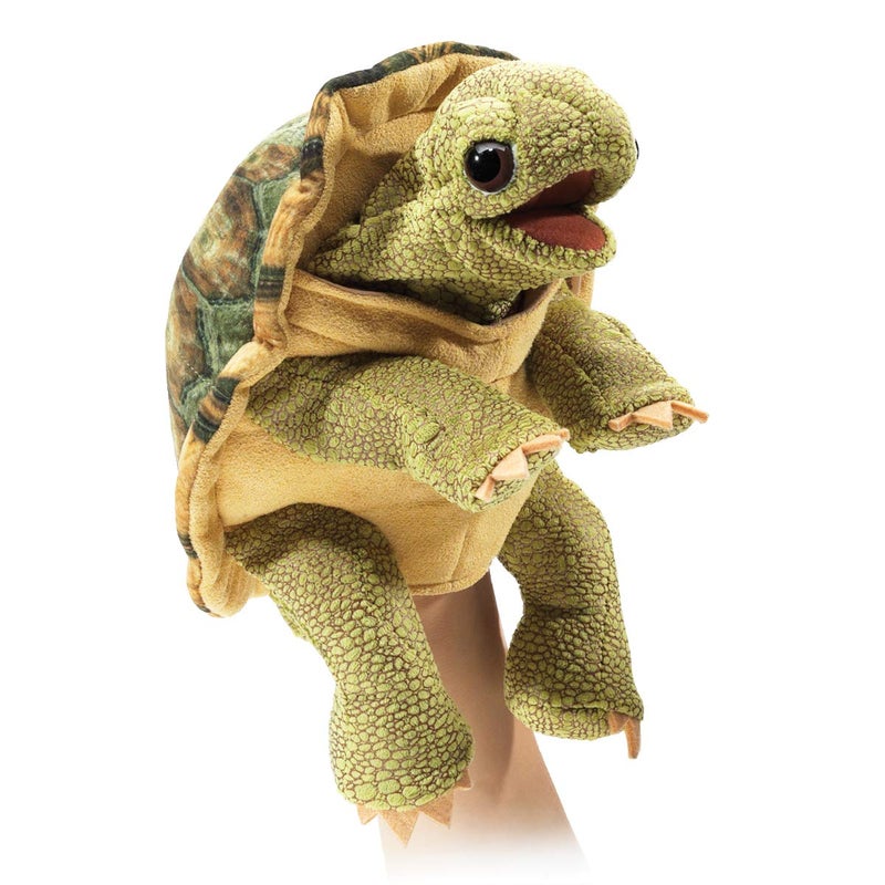 Folkmanis Standing Tortoise, Brown/A - Image 1