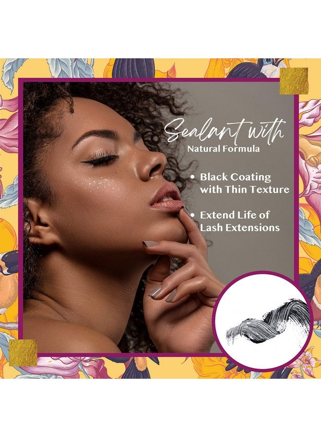 Lyon lash Protective Coating Sealant/Mascara Brush Lash Sealer For Eyelash Extensions (5Ml/0.17 Oz) | Aftercare For Fuller Lash Growth & Better Retention | Essential Eyelash Extension Supplies (Black) - Image 5