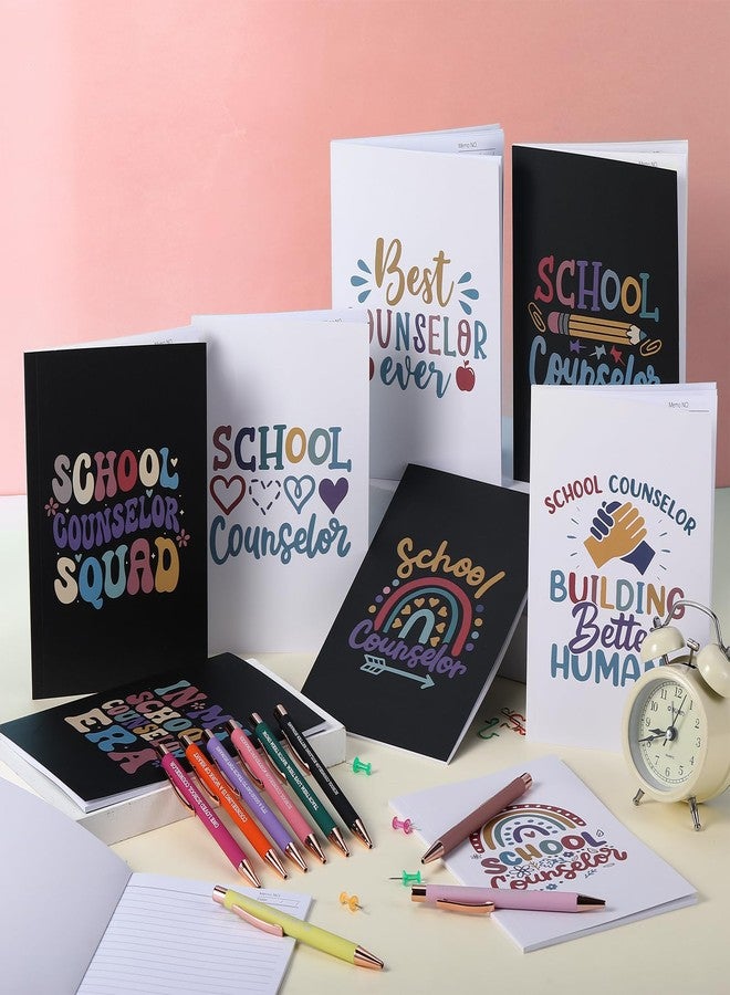 Resurhang 18 Pcs School Counselors Appreciation Gifts Set Includes 9 Counselor Notebook Journal and 9 Ballpoint Pen with Inspirational Quotes for Mental Health Teacher Educator Psychologist Therapist - Image 4