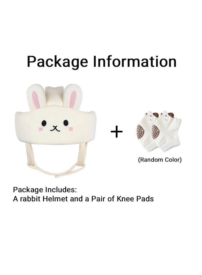 Baby Head Protector Baby Helmet with 2 Knee Pads, Toddler Breathable Safety Protect Hat , Walking Protect Pillow Cushion with Adjustable Straps for Infant Toddlers and Kids - Image 4