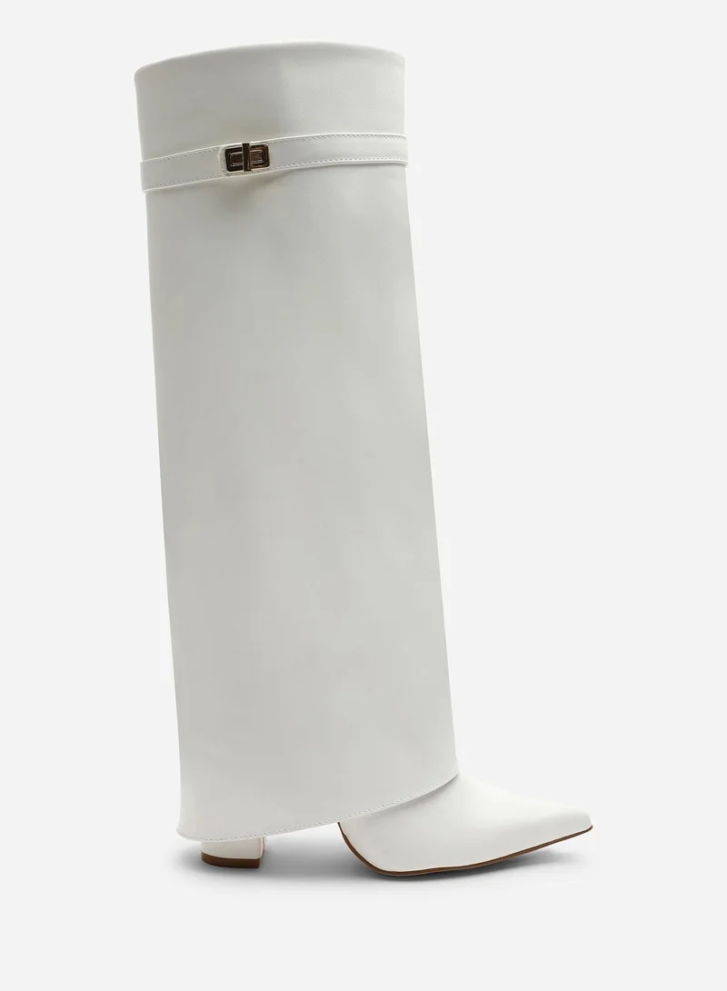 ويرز ذات فروم Keira Fold Over Shark Block Heel Point Toe Boots
