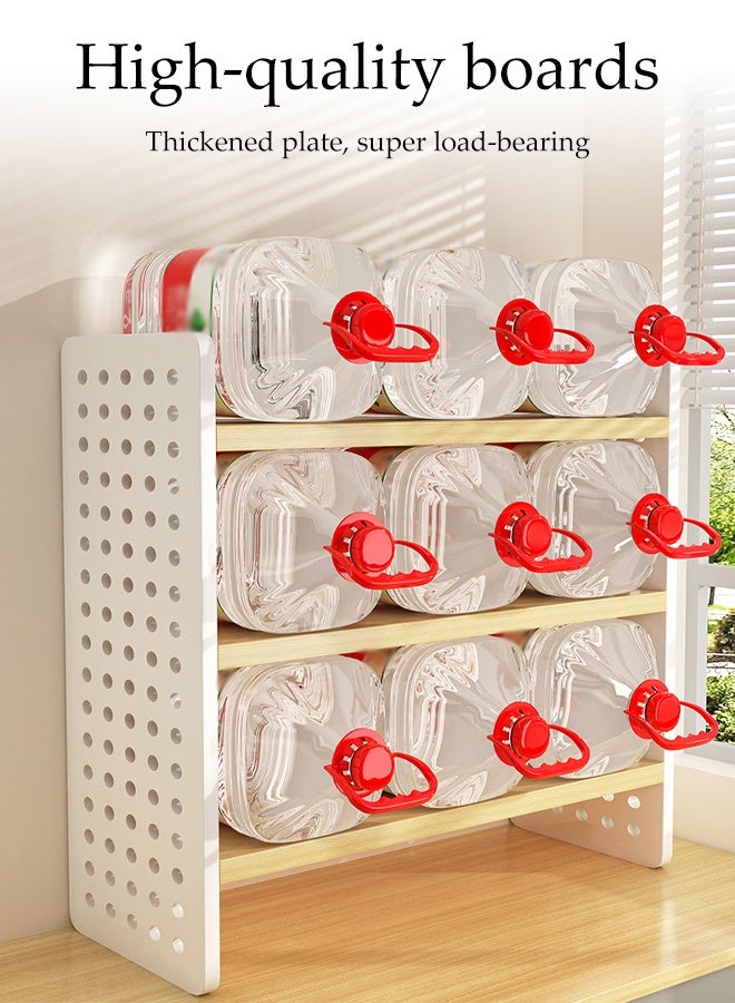 DUNISO Desktop Bookshelf,Open Shelf Short Bookshelf, Office Storage Rack, 3-Tier Freestanding Storage Display Cabinet Organizer with Legs,Multipurpose Shelves for Home Decor,Office,Gifts (50*15*60) - Image 5