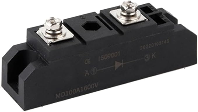 MD100A High Voltage Rectifier Diode Module 1600V For Solar PV Arrays Battery Charging Motor Soft Start - Image 1