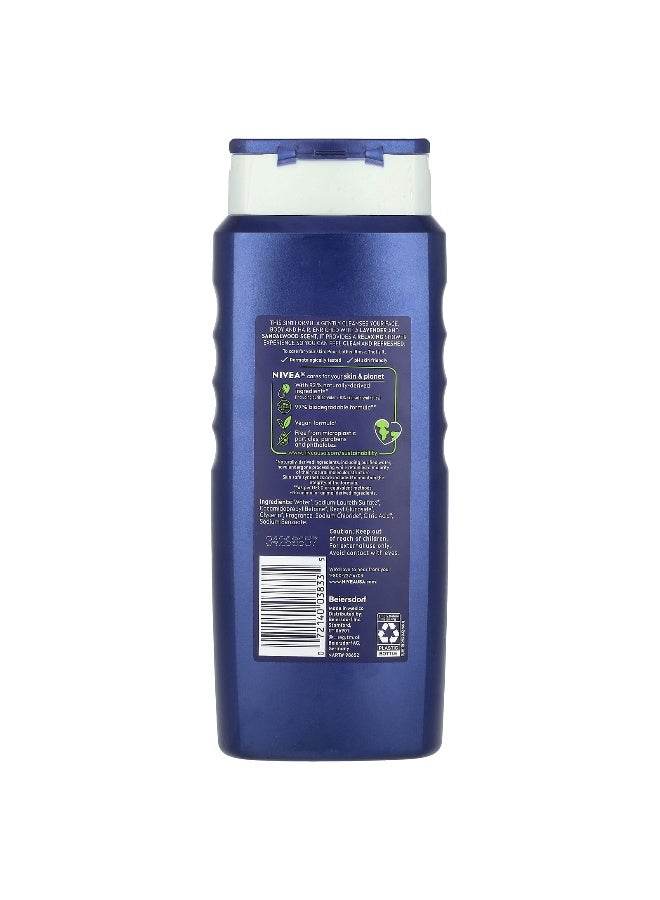 Nivea نيفيا، للرجال، غسول الجسم 3 في 1، لافندر + خشب الصندل، 16.9 أونصة سائلة (500 مل) - Image 2