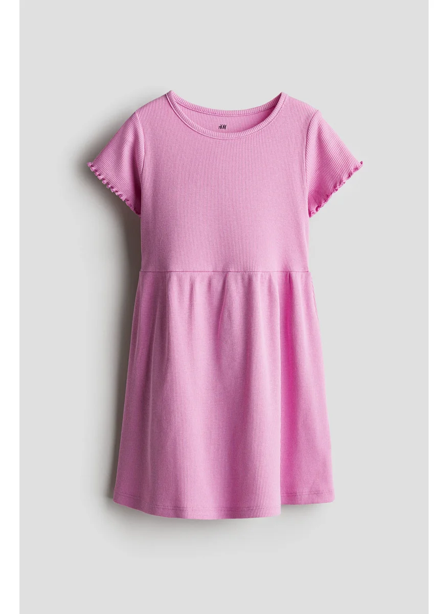H&M Ribbed Jersey Dress
