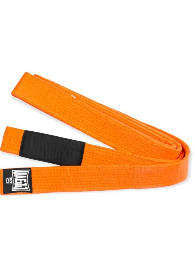 UAEJJ Jiu Jitsu Kimono Karate & Martial Arts Belt For Kids (Orange)  - Image 3