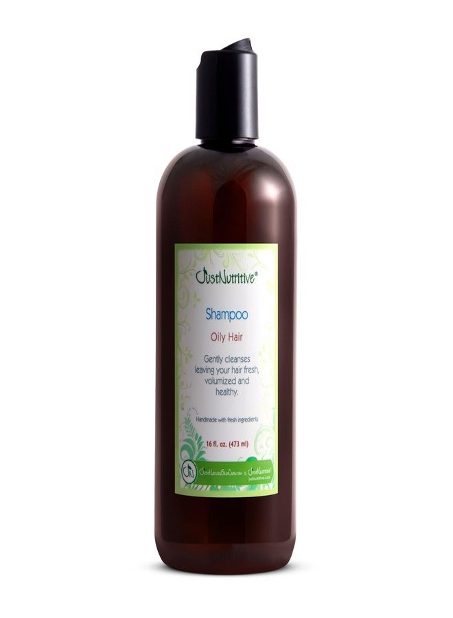 Just Nutritive Oily Hair Shampoo | Control Oily and Greasy Residue | Greasy Hair Shampoo for Men and Woman | Natural Deep Cleanser for all Hair Types 16 Fl Oz - Image 1