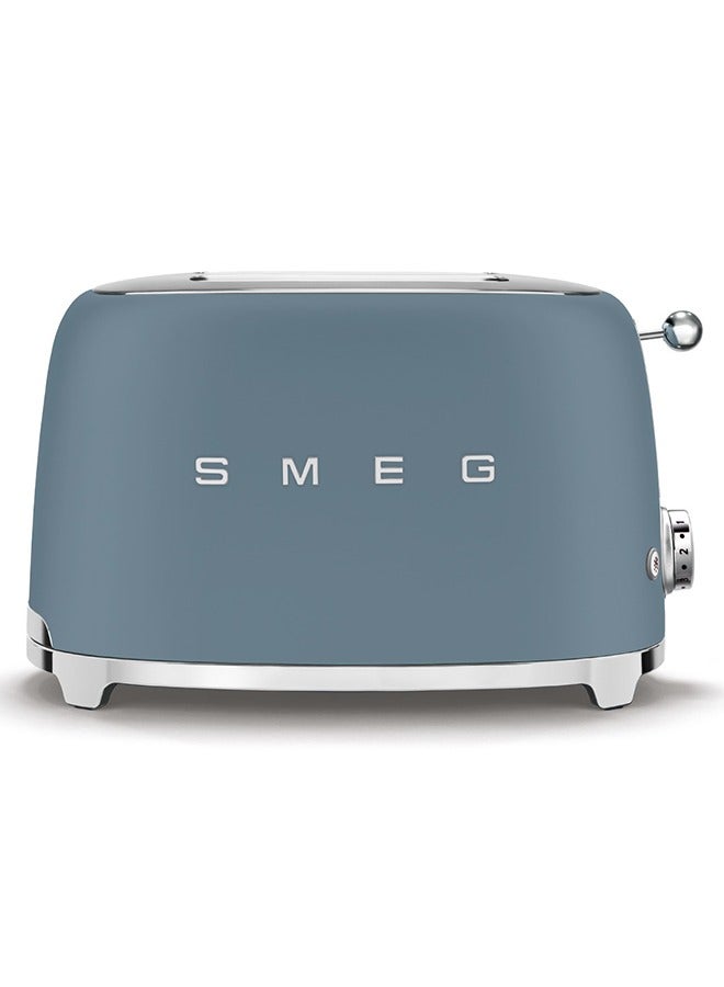 سميج Smeg Aesthetic 50's Style 2 Slice Toaster - Storm Blue TSF01SBMAU 1035 W TSF01SBMAU Storm Blue - Image 2