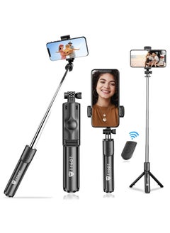 Generic Bluetooth Extendable Selfie Sticks with Wireless Remote and Tripod Stand, 3-in-1 Multifunctional Selfie  - Image 1