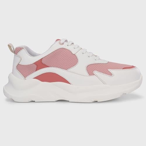 Centrino Women Chunky Sneaker | Cushioned Insole for Comfort | Stylish Lace-Up Design | Perfect for Casual Shoe for Girls - Image 5