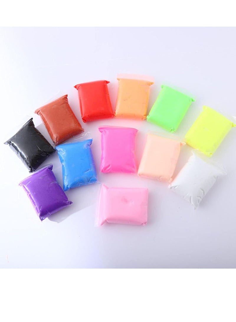 Yaboy 24pcs DIY Plasticine Colors Kids Training Playdough, Ultra Light Air Dry Clay, Multicolor Interactive Modeling Clay Toy - Image 2