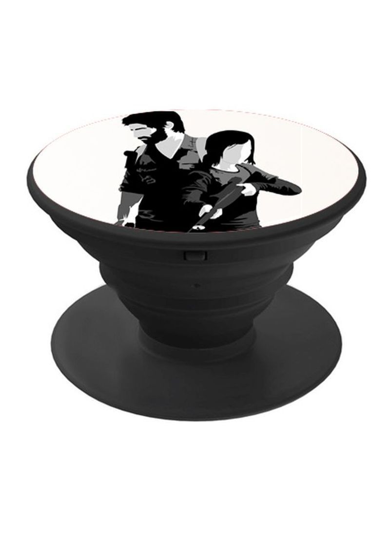 RKN Printed Pop Up Phone Grip Black/White - Image 2